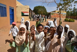 Children after receiving their vaccine.