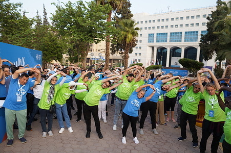 The World Health Organization in the Eastern Mediterranean organized the “Walk the Talk" event  on Monday 9 October 2023 on the morning of the official start of the  70th session of the WHO Regional Committee for the Eastern Mediterranean that will be  held from 9 to 12 October 2023 at the WHO regional premises in Cairo. The event  seeks to encourage people’s participation in physical activity initiatives. 