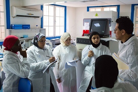 Regional Laboratory Training on Influenza Virus Isolation and Antigenic Characterization for National Influenza Centers (NICs) and Influenza Laboratories, Rabat, Morocco, from 30 October to 3 November 2017.