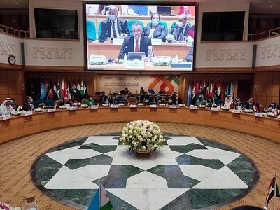 Inauguration session of the 69th session of the WHO Regional Committee for the Eastern Mediterranean by Dr Tedros Adhanom Ghebreyesus, WHO Director-General; Dr Ahmed Al-Mandhari, WHO Regional Director for the Eastern Mediterranean; and H.E. Dr Ahmed Robleh Abdilleh, Minister of Health of the Republic of Djibouti and Vice-chair of the 68th session of the Regional Committee, with participation of a large number of their Excellencies ministers of health and representatives of the Region’s Member States who attends in person for the first time after two years. The theme of this year’s session is “Reaching the Sustainable Development Goals in the post-COVID-19 age: accelerating universal health coverage and health security – Health for All by All”. The 69th session of the Regional Committee will be held from 10 to 13 October 2022 at the WHO regional premises in Cairo. As the decision-making body for the WHO Eastern Mediterranean Region, the Regional Committee provides a unique opportunity to reinforce WHO’s role as the trusted global health authority and to share evidence-based health information on the Region.  